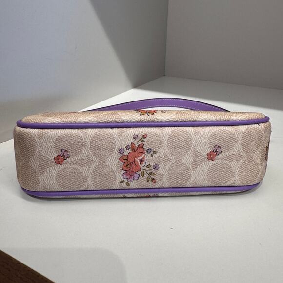 Coach Nolita 19 In Signature Canvas With Floral Print CAQ19 - Picture 4 of 8